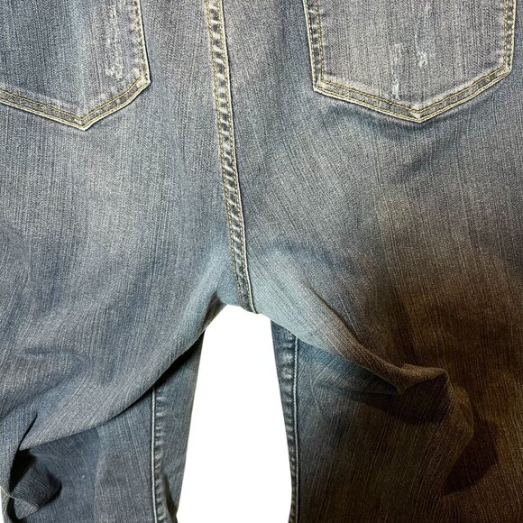 Torrid Womens Plus Skinny Jeans Distressed Detailing Medium Wash Denim SZ 26 - Picture 8 of 10